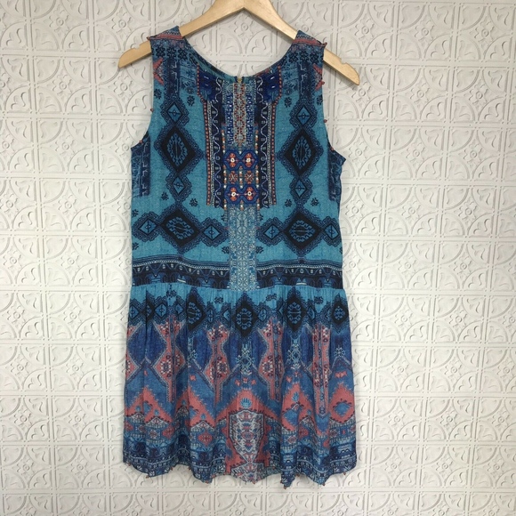 New Hemant and Nandita Silk Beaded Dress - Picture 4 of 6